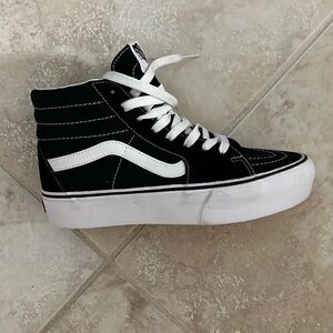 Brand new high top platform Vans